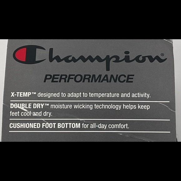 Women’s Champion Performance No Show Socks Set of 5 Pair - Picture 8 of 11